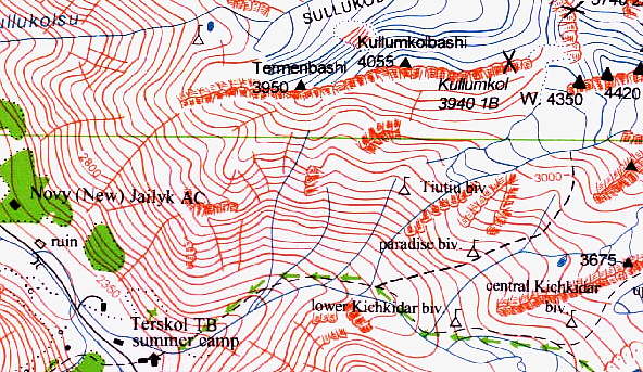 Mt Elbrus map samples